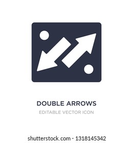 double arrows icon on white background. Simple element illustration from UI concept. double arrows icon symbol design.