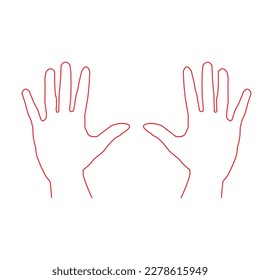 Double Artline hand design man