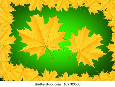 double autumn leaf
