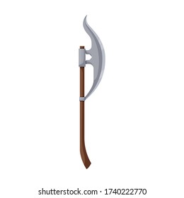 Double ax vector icon.Cartoon vector icon isolated on white background double ax.