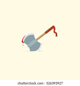 Double axe in blood vector