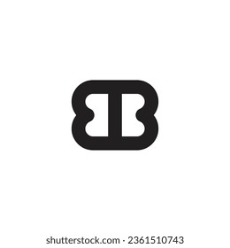 Logo doble B con línea negra