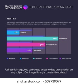 Double Bar Chart Slide Template