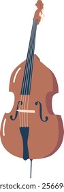 Double bass jazz music instrument