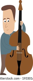 Double bass player