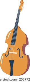 Double bass string music instrument