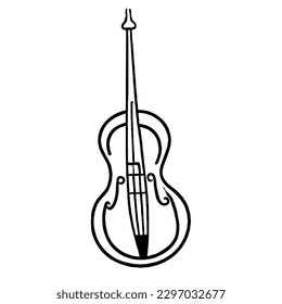 Double Bass Vector Icon Transparent No White Background 