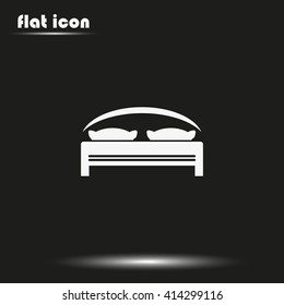 Double bed icon.