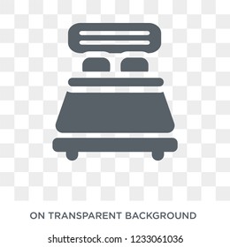 Double bed icon. Double bed design concept from Hotel collection. Simple element vector illustration on transparent background.