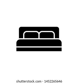 Double bed icon vector design template