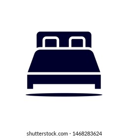 Double bed icon vector design template