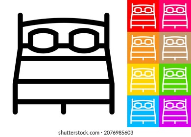 Cama doble  Icono
