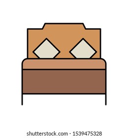 Double Bed Set Design, Home Living Room Furniture Adopt Living Spaces Simple Bed Icon
