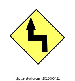 double bend (to the left then to the right)