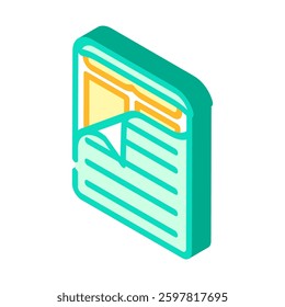 double blanket sleeping bag isometric icon vector. double blanket sleeping bag sign. isolated symbol illustration