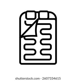 double blanket sleeping bag line icon vector. double blanket sleeping bag sign. isolated contour symbol black illustration