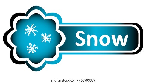 Double blue icon snow