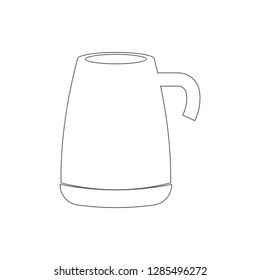 double boiler icon. Element of cyber security for mobile concept and web apps icon. Thin line icon for website design and development, app development