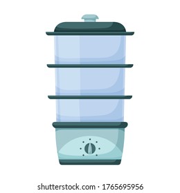 Double boiler vector icon.Cartoon vector icon isolated on white background double boiler.