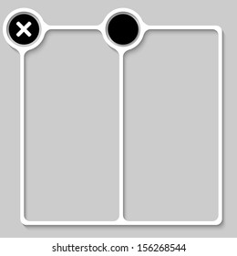double box for any text with ban mark
