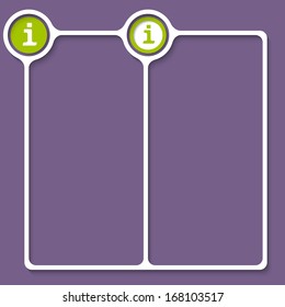 double box for any text with info icons