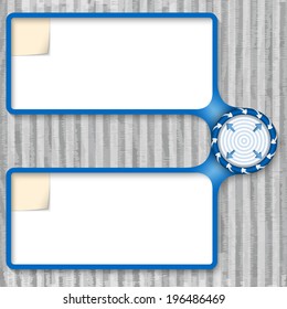 double box for entering text with arrows