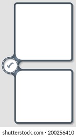 double box for entering text with arrows and check box