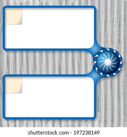 double box for entering text with sun