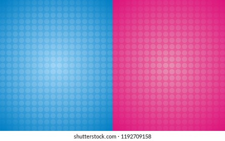 Double bright background of halves