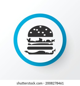 Símbolo de icono de doble hamburguesa. La primera calidad del elemento de hamburguesa aislado en un estilo moderno.