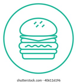 Double burger line icon.