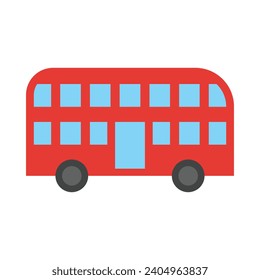Double Bus Vector Flat Icon For Personal And Commercial Use.
