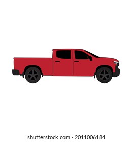 double cabin car vector illustration