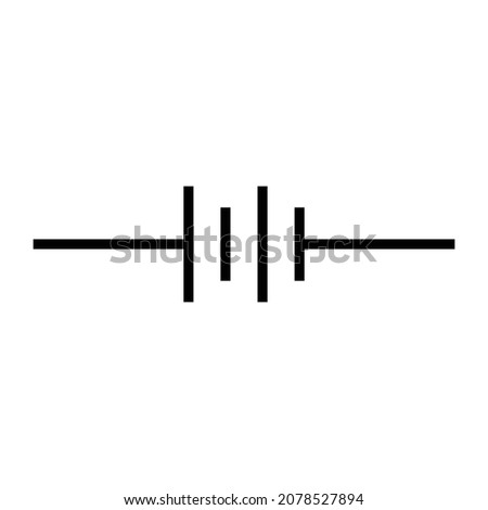 double cell battery symbol in electricity