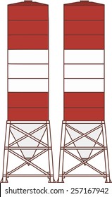 Double Cement Silos