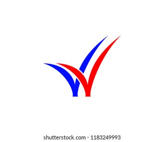double check logo icon vector template