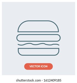 double cheese burger vector icon