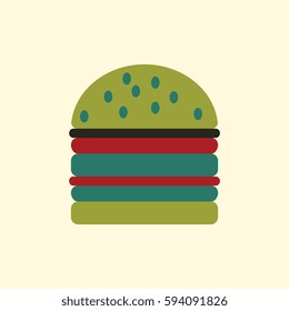 double cheeseburger, hamburger icon, burger vector