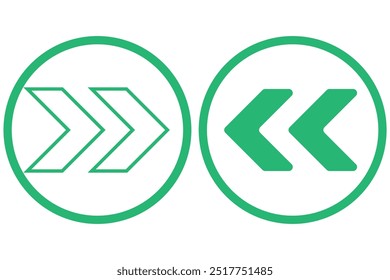 doppelter Chevronpfeil Grafikdesign 