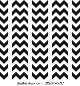 Double chevron. Vector pattern on a white background.