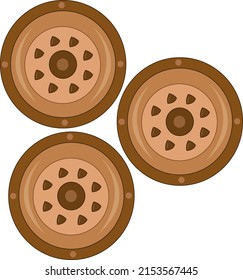 Double chocolate cookies flat vector art. Double chocolate cookies vector cartoon illustration for graphic design and decorative element