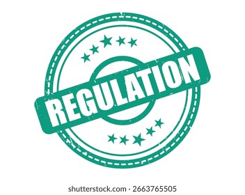 Carimbo de borracha de regulação de borda pontilhada de círculo duplo