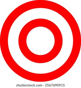 It is a double circle icon (red).