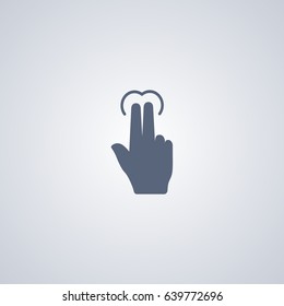 Double click icon, gesture icon