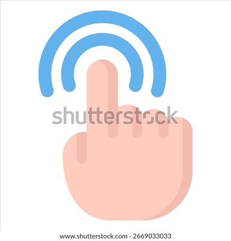 Double Click icon symbol. Vector illustration.