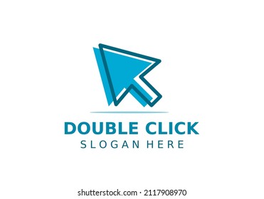 Double click Logo Template Design Vector, Emblem, Design Concept, Creative Symbol, Icon