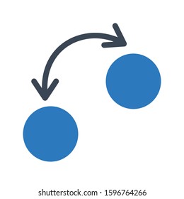 double click vector color line icon 