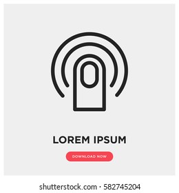 Double click vector icon