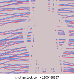 Double colored effect with lines and space frame background vector