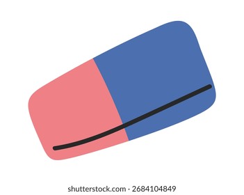 Borrador de doble color dibujado a mano